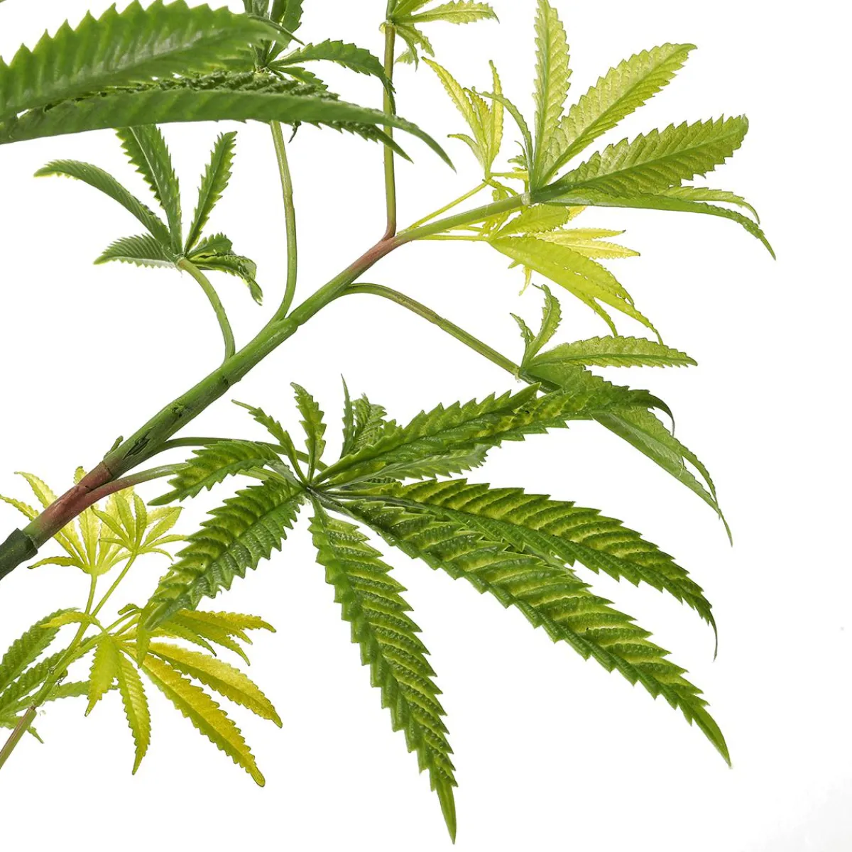 New DecoWoerner Künstliche Hanfpflanze Cannabis Pflanze 90 Cm grün