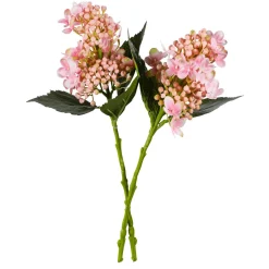 Hot DecoWoerner Künstliche Hortensien-Blumen , 39 Cm, 2 Stück rosa