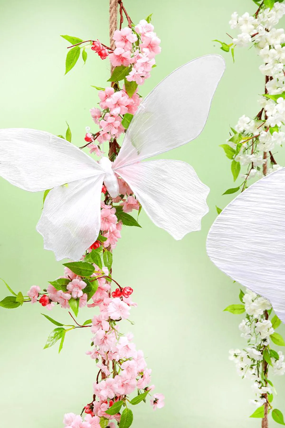 Sale DecoWoerner Künstliche Kirschblüten-Girlande 110 Cm weiß