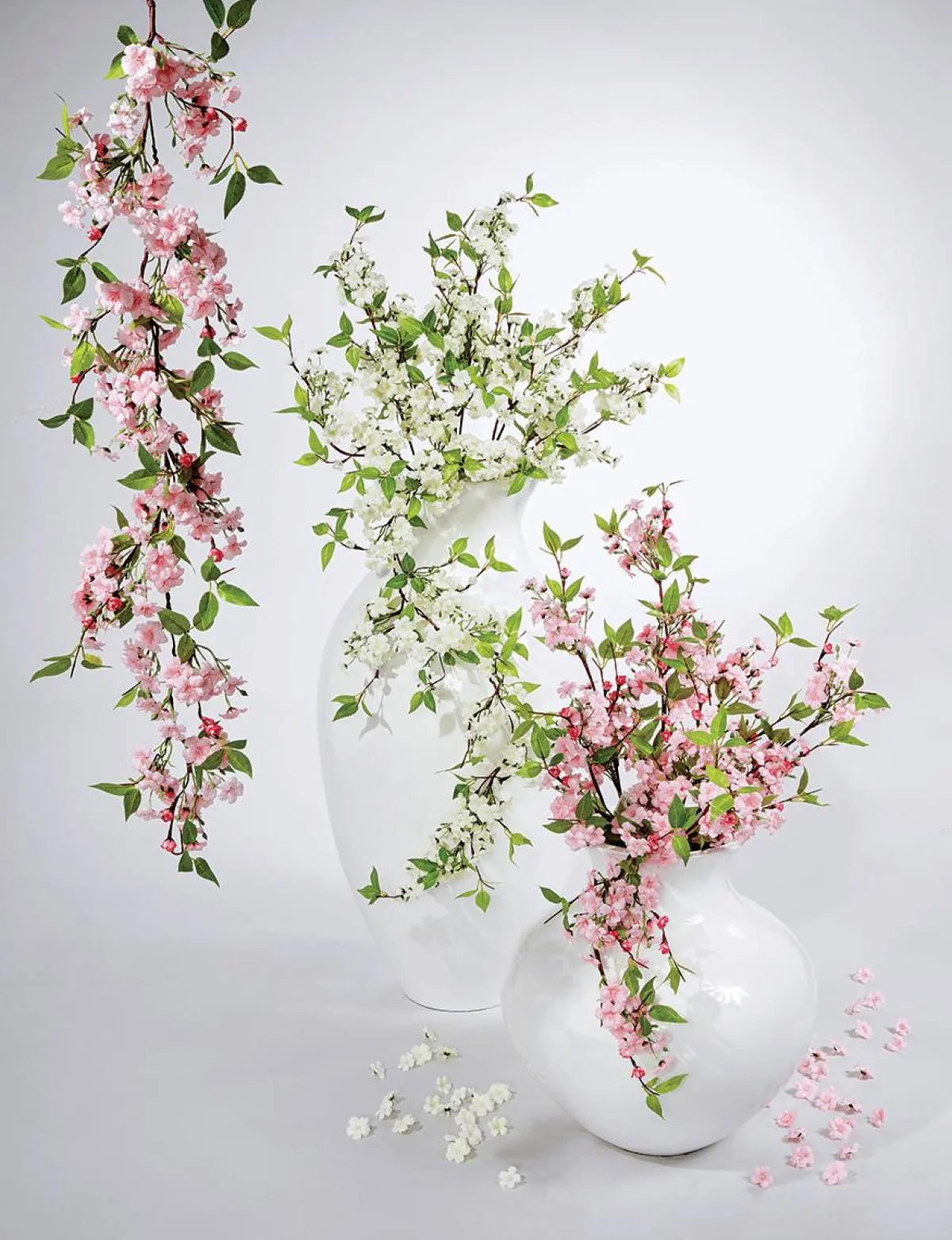 Clearance DecoWoerner Künstliche Kirschblüten-Girlande , 110 Cm rosa