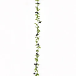 DecoWoerner Künstliche Kirsch-Ranke 180 Cm rot