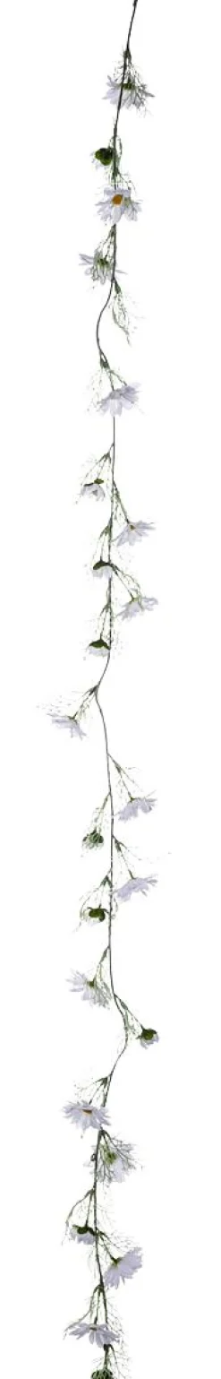 Online DecoWoerner Künstliche Margeriten-Girlande Kunstranke 14 X 180 X 8 Cm (B X L X H) weiß