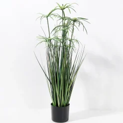 Outlet DecoWoerner Künstliche Papyrus-Pflanze Im Topf 90 Cm grün