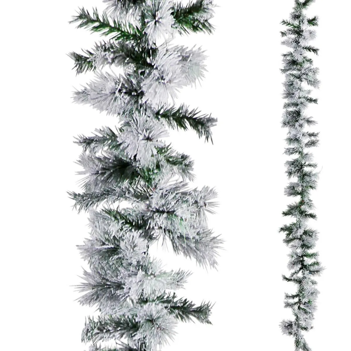 New DecoWoerner Künstliche PE Tannengirlande, Beschneit, 270 Cm grün