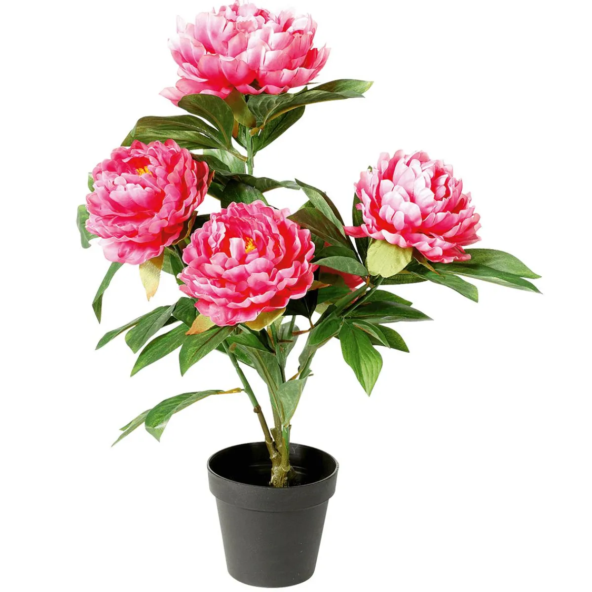 Best DecoWoerner Künstliche Pfingstrose Im Topf rosa