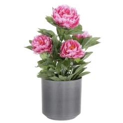 Best DecoWoerner Künstliche Pfingstrose Im Topf rosa