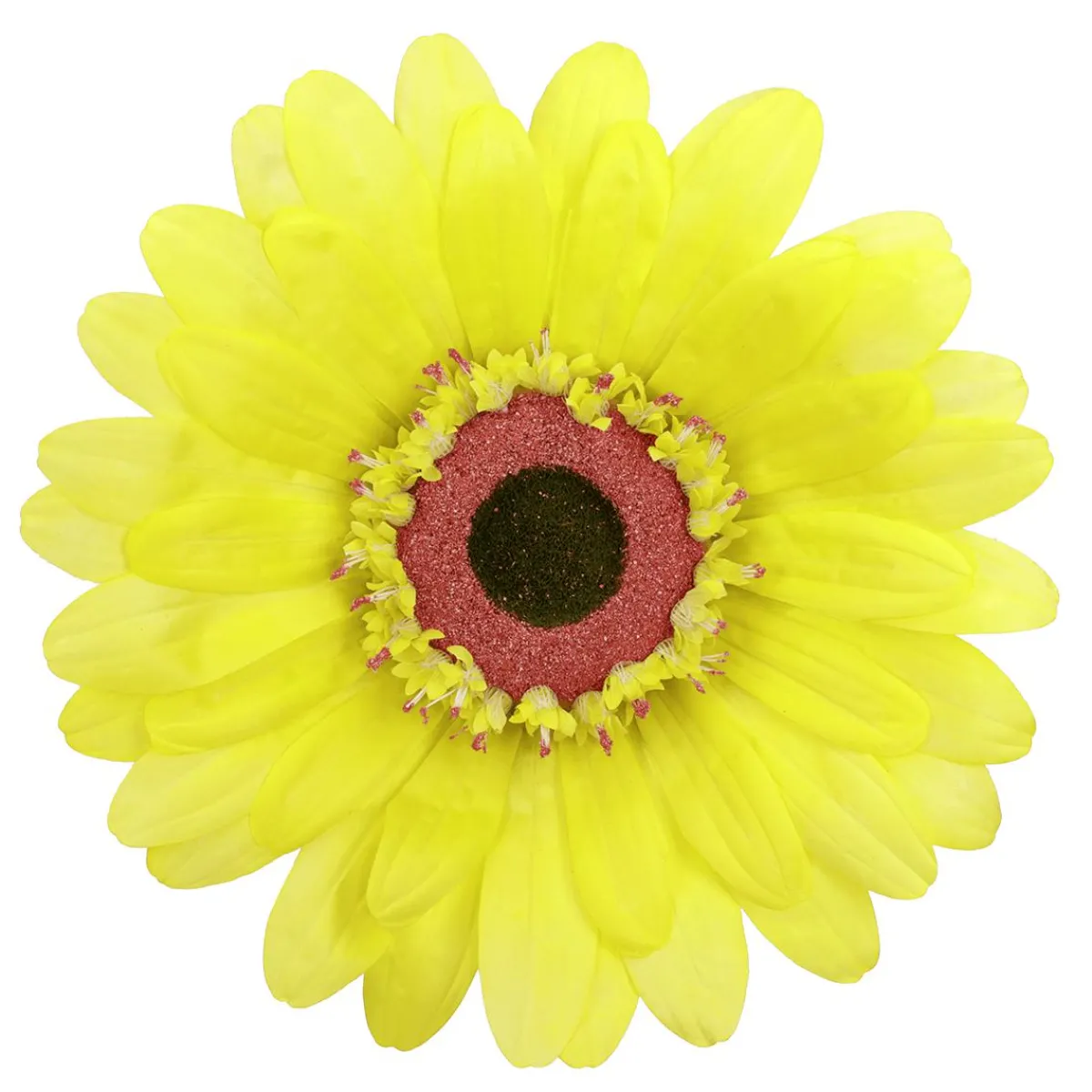 New DecoWoerner Künstliche Riesen-Gerbera-Blüte , 45 Cm Ø gelb