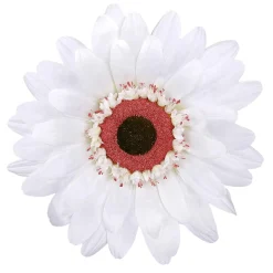 Best DecoWoerner Künstliche Riesen-Gerbera-Blüte , 45 Cm Ø weiß