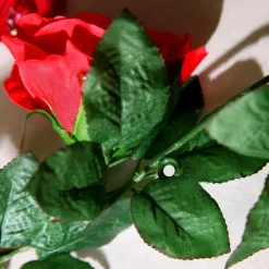 Hot DecoWoerner Künstliche Rosen-Girlande ,180 Cm rot