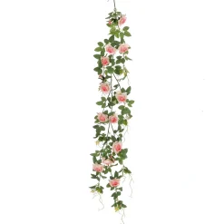 Online DecoWoerner Künstliche Rosenranke , 125 Cm Mit Haken rosa