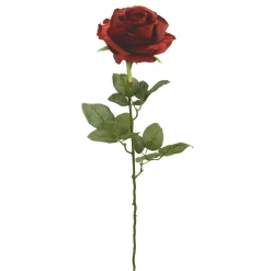 Clearance DecoWoerner Künstliche e Rose, 68 Cm rot