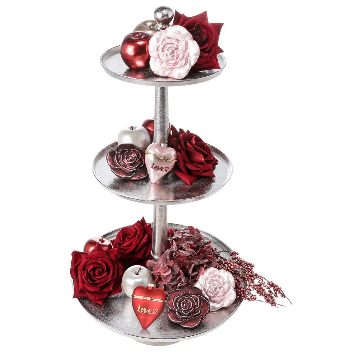 Clearance DecoWoerner Künstliche e Rose, 68 Cm rot