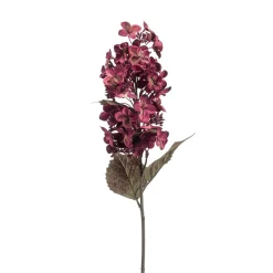 Discount DecoWoerner Künstliche Samthortensie DRY LOOK, , 70 Cm rot