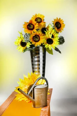 Outlet DecoWoerner Künstliche Sonnenblume, 85 Cm gelb