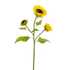 Hot DecoWoerner Künstliche Sonnenblume Mit 3 Blüten, 87 Cm gelb
