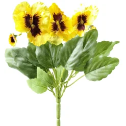 Online DecoWoerner Künstliche Stiefmütterchen, 27 Cm gelb