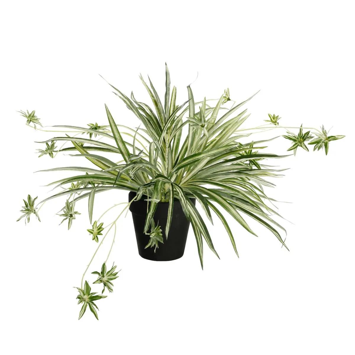 DecoWoerner Künstliche Wasserlilie Im Topf 40 Cm grün