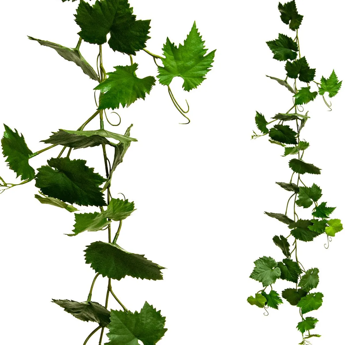 DecoWoerner Künstliche Weinrebenranke Schwer Entflammbar B1, 118 Cm grün
