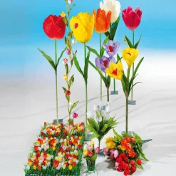 Discount DecoWoerner Künstliche XXL Tulpe, 140 Cm, weiß