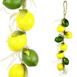 Best DecoWoerner Künstliche Zitronen-Limetten Ranke 53 Cm mehrfarbig