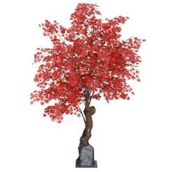 Sale DecoWoerner Künstlicher Ahorn Herbstbaum, 240 Cm rot