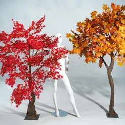 Sale DecoWoerner Künstlicher Ahorn Herbstbaum, 240 Cm rot