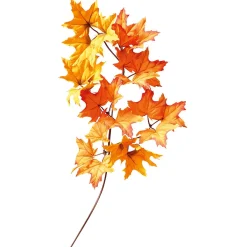 Clearance DecoWoerner Künstlicher Ahornzweig, 80 Cm orange