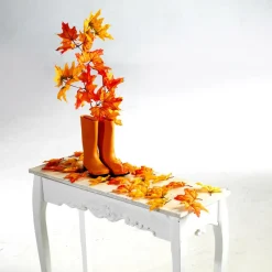 Clearance DecoWoerner Künstlicher Ahornzweig, 80 Cm orange