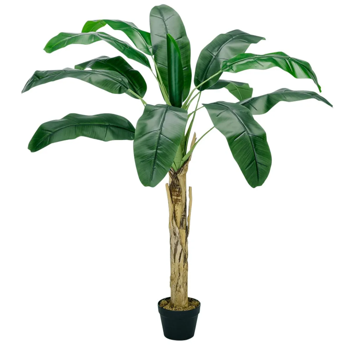New DecoWoerner Künstlicher Bananen-Baum Im Topf 150 Cm grün