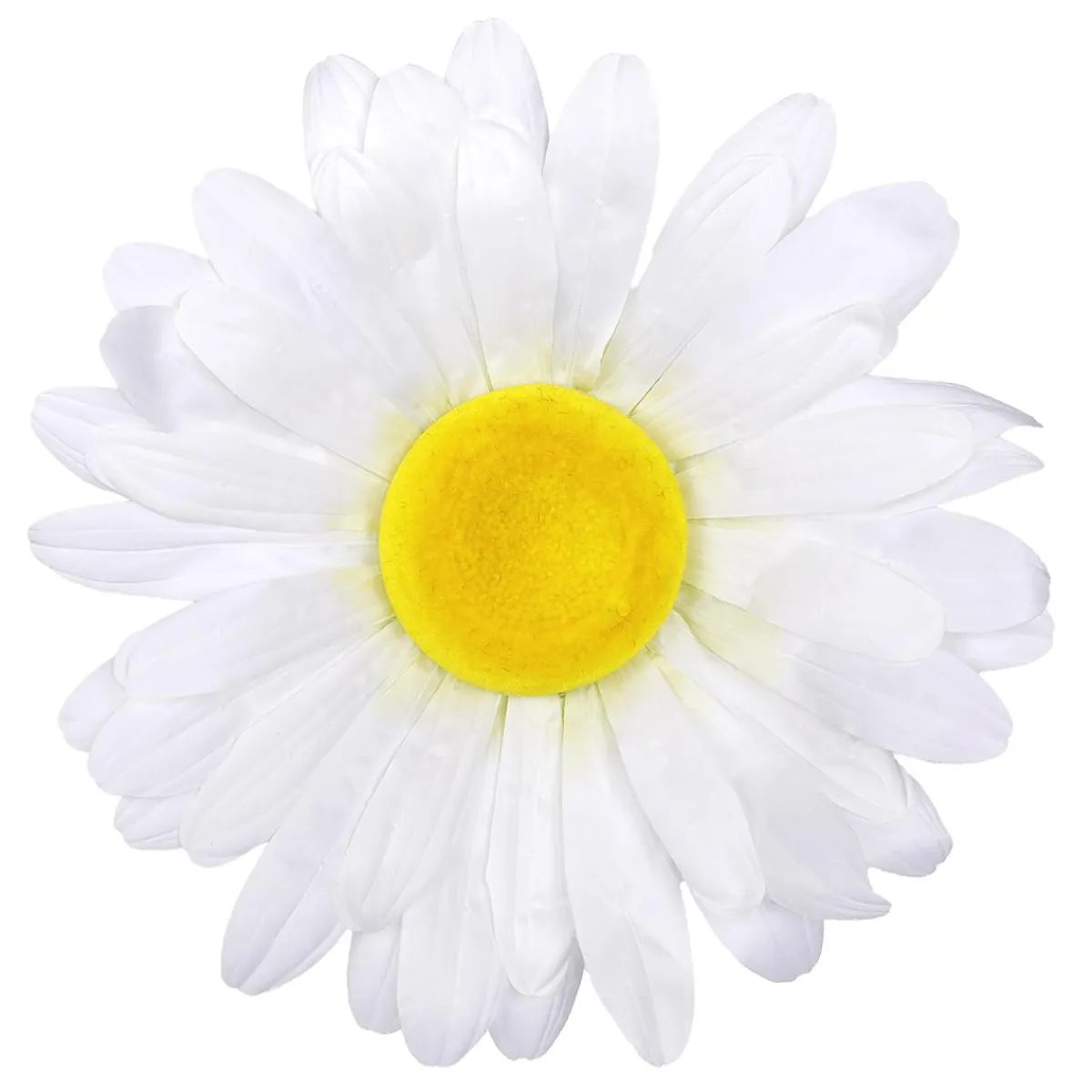 DecoWoerner Künstlicher Blütenkopf Gänseblümchen, 55 Cm Ø weiß