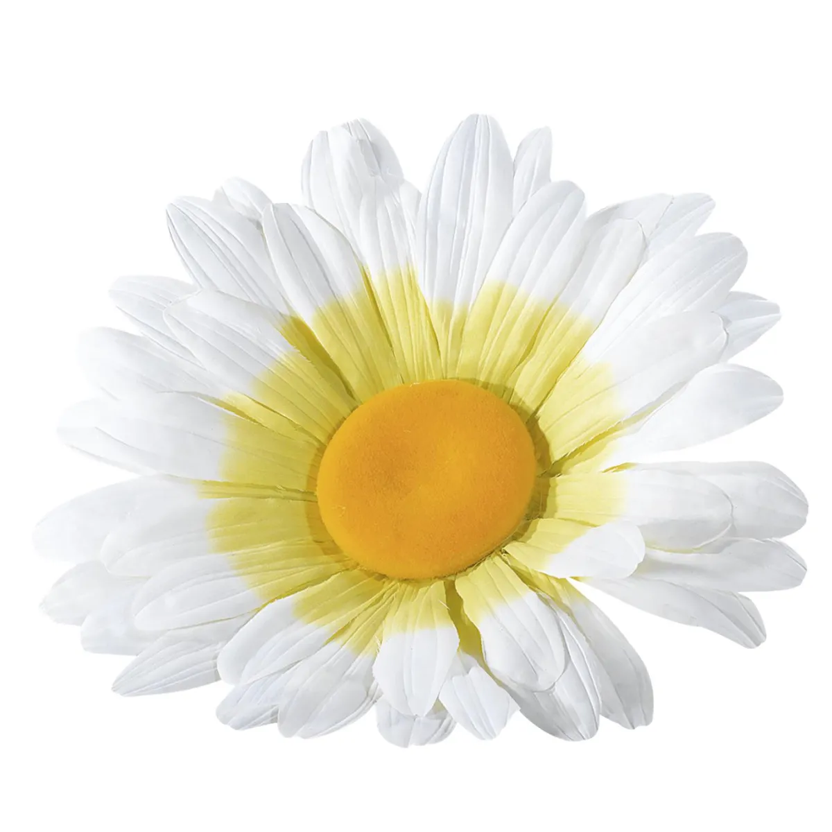 DecoWoerner Künstlicher Blütenkopf Gänseblümchen, 55 Cm Ø weiß