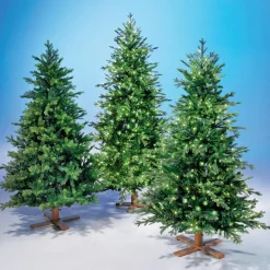 Hot DecoWoerner Künstlicher Christbaum Douglastanne Mit LED 210 Cm grün
