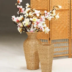 Hot DecoWoerner Künstlicher Edel-Magnolienzweig, Weiß/rosa, 100 Cm mehrfarbig