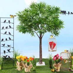 Outlet DecoWoerner Künstlicher Ficus Alii-Baum 170 Cm grün