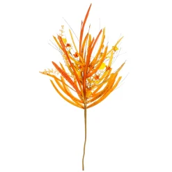 New DecoWoerner Künstlicher Herbstdeko-Zweig "Herbst-Mix" 2 Stück 55 Cm orange