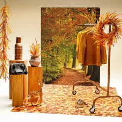 New DecoWoerner Künstlicher Herbstdeko-Zweig 