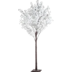 Best DecoWoerner Künstlicher Kirschblüten-Baum, 240 Cm, weiß