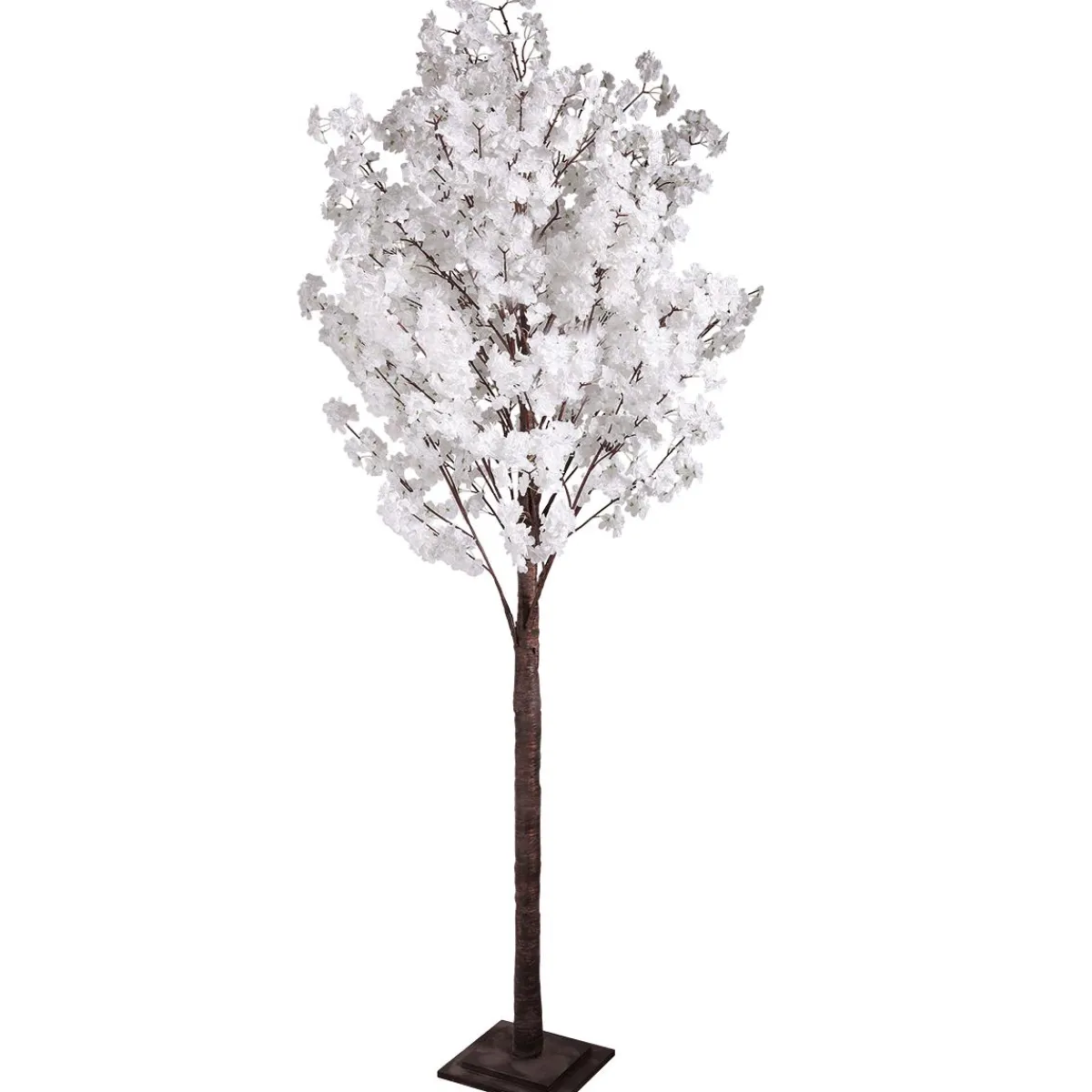 Best DecoWoerner Künstlicher Kirschblüten-Baum, 240 Cm, weiß