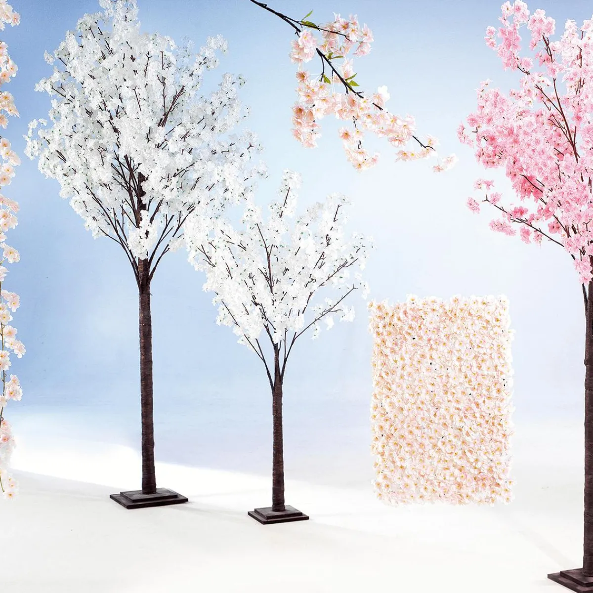 Best DecoWoerner Künstlicher Kirschblüten-Baum, 240 Cm, weiß