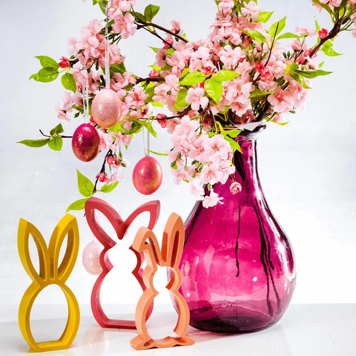 Hot DecoWoerner Künstlicher Kirschblüten-Zweig 65 Cm rosa