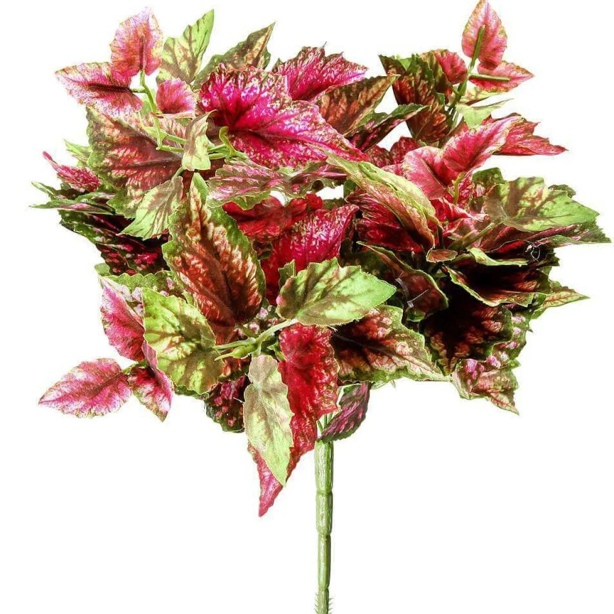 Clearance DecoWoerner Künstlicher Königsbegonien-Busch, 30 Cm rot