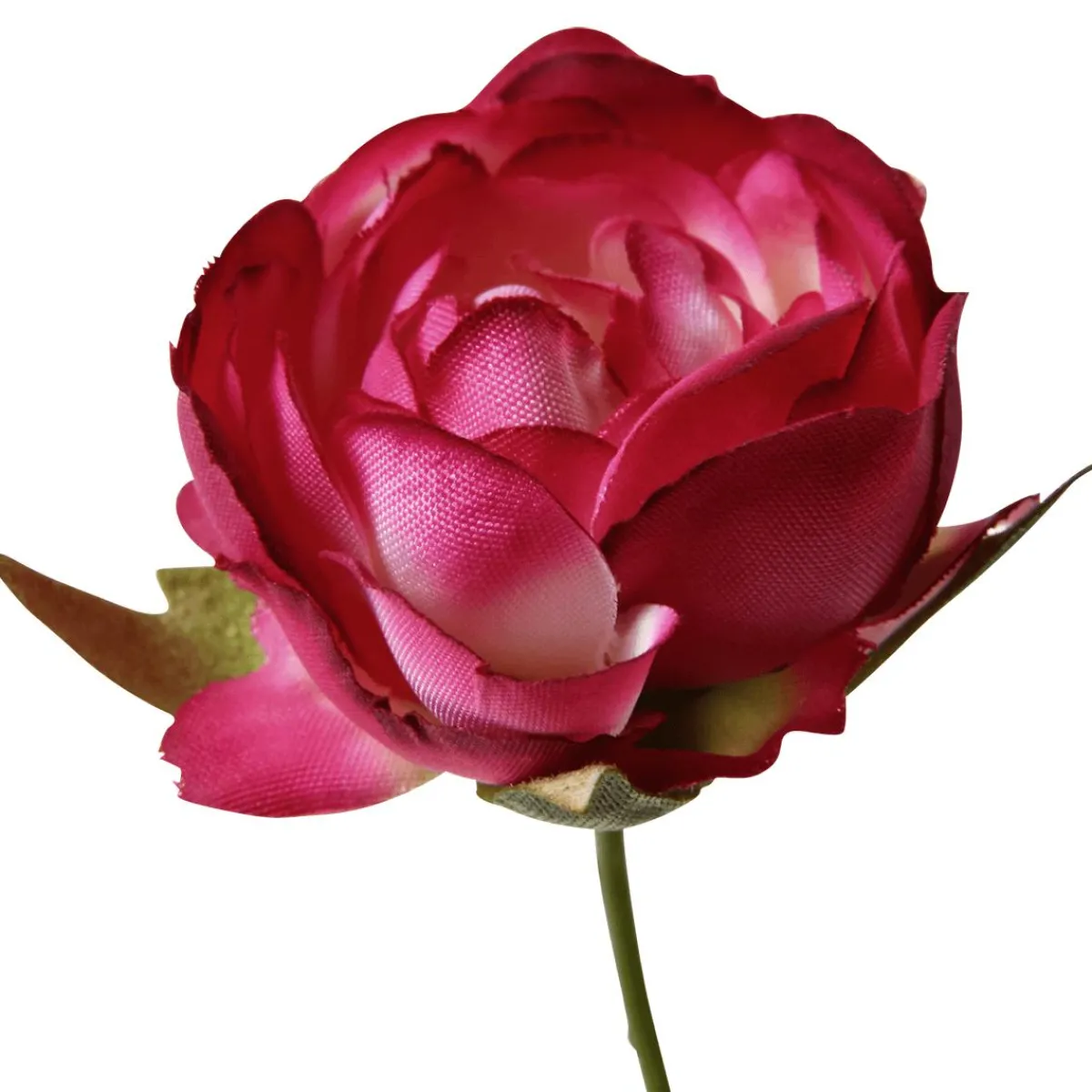 Best DecoWoerner Künstlicher Moosröschen-Zweig, 60 Cm rosa