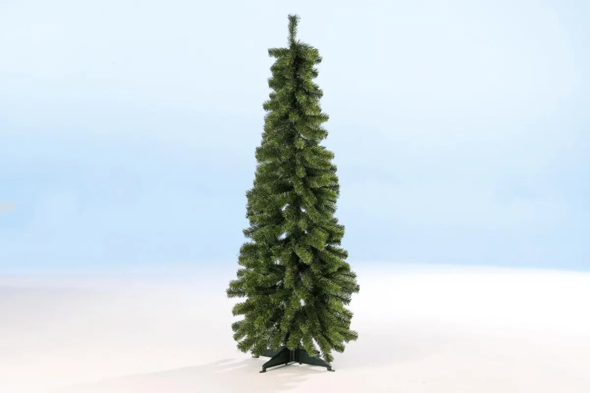 Outlet DecoWoerner Künstlicher, Schmaler Tannenbaum 240 Cm, B1 grün