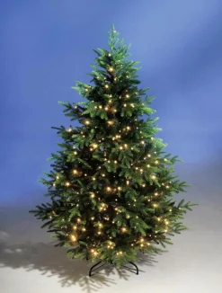 Best DecoWoerner Künstlicher Spritzguss-Weihnachtsbaum Rottanne 180 Cm grün