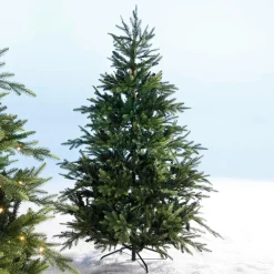 DecoWoerner Künstlicher Spritzguss-Weihnachtsbaum Rottanne 240 Cm grün