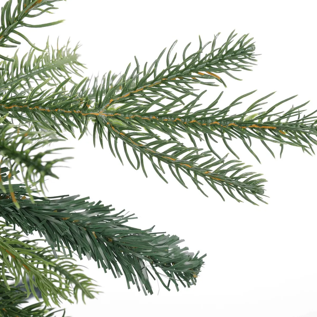 DecoWoerner Künstlicher Spritzguss-Weihnachtsbaum Rottanne 240 Cm grün