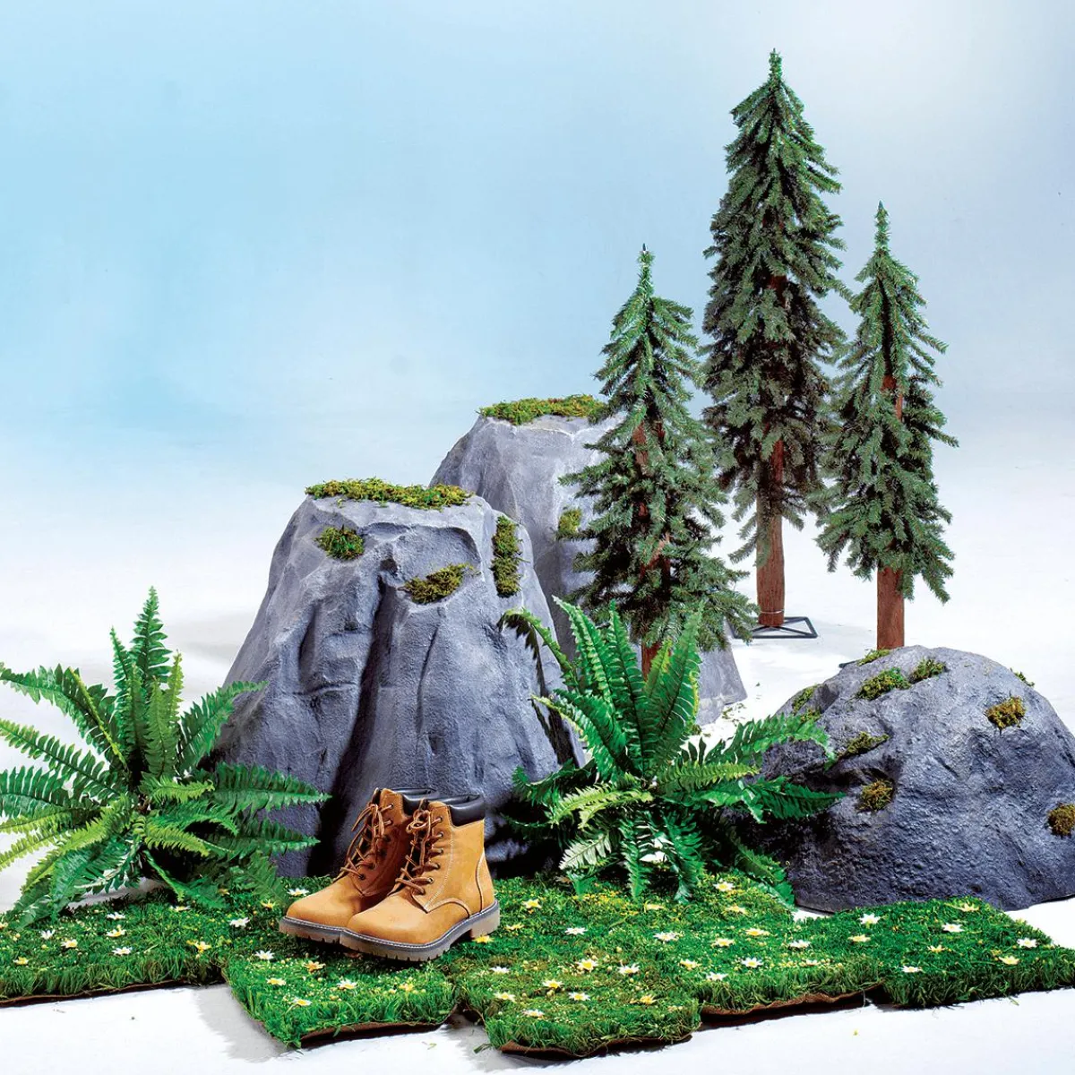 Outlet DecoWoerner Künstlicher Tannenbaum Alpintanne 120 Cm grün