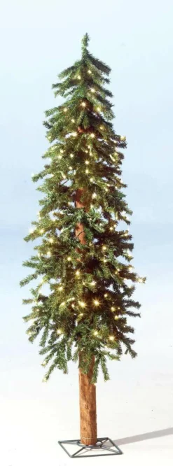 Outlet DecoWoerner Künstlicher Tannenbaum Alpintanne Mit LED 150 Cm grün