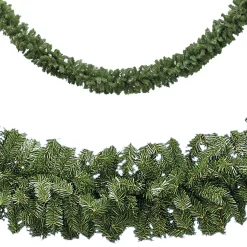 Clearance DecoWoerner Künstlicher Tannengirlande 270 Cm Mit en Kugeln, Zum Selber Schmücken blau