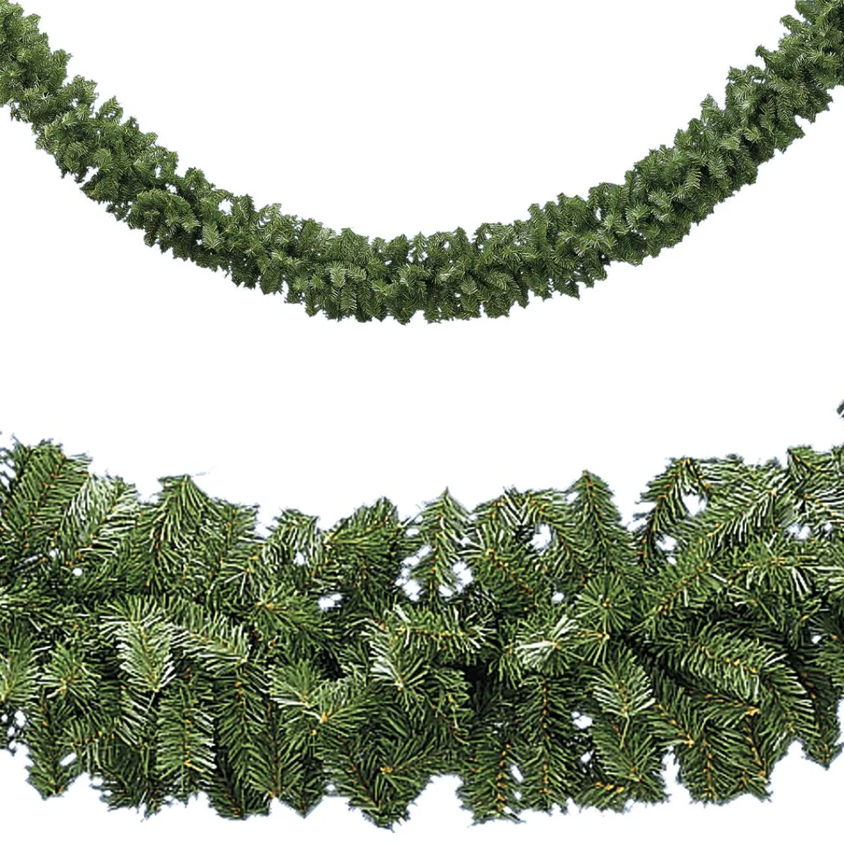 Clearance DecoWoerner Künstlicher Tannengirlande 270 Cm Mit en Kugeln, Zum Selber Schmücken blau